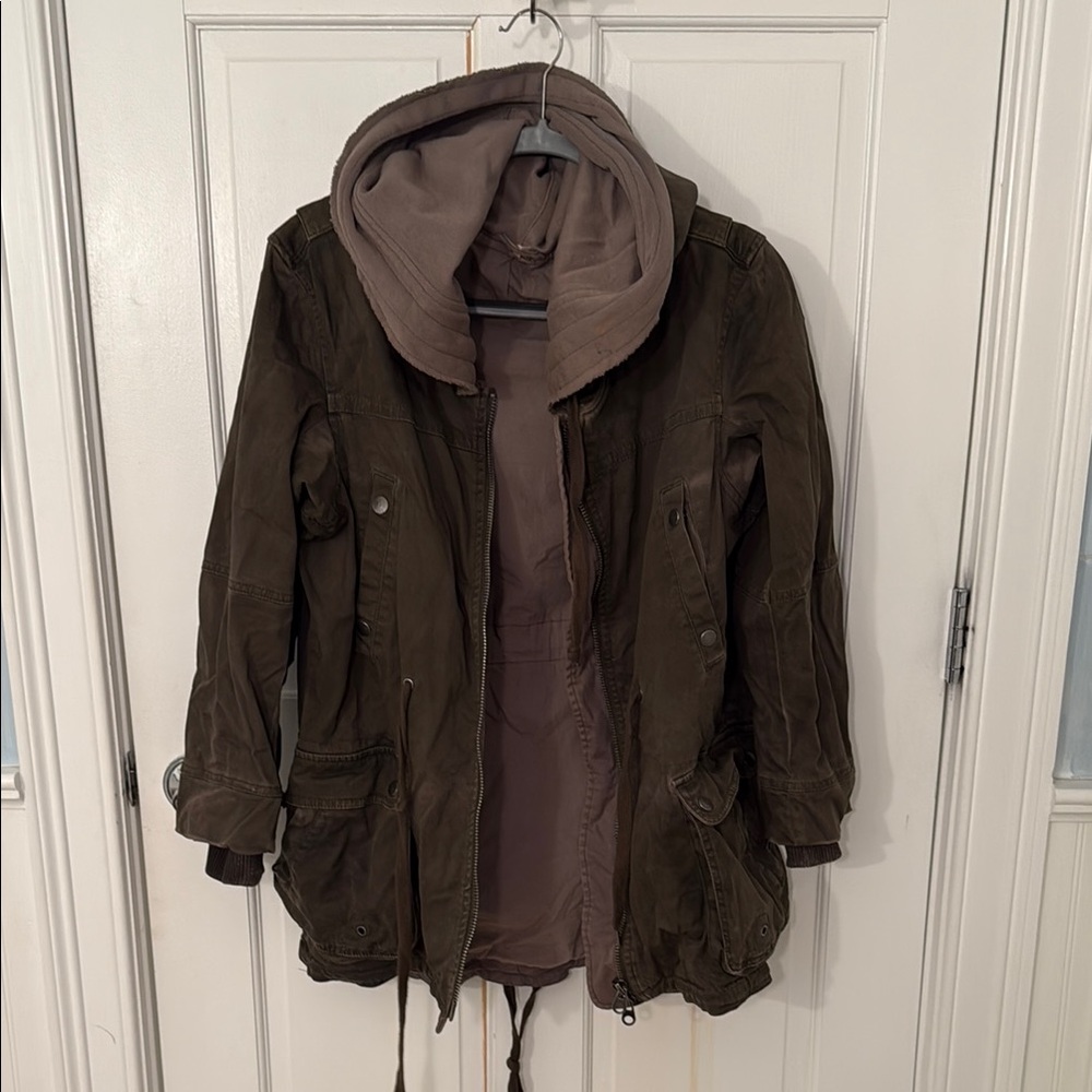 Free People Brown Utility Jacket